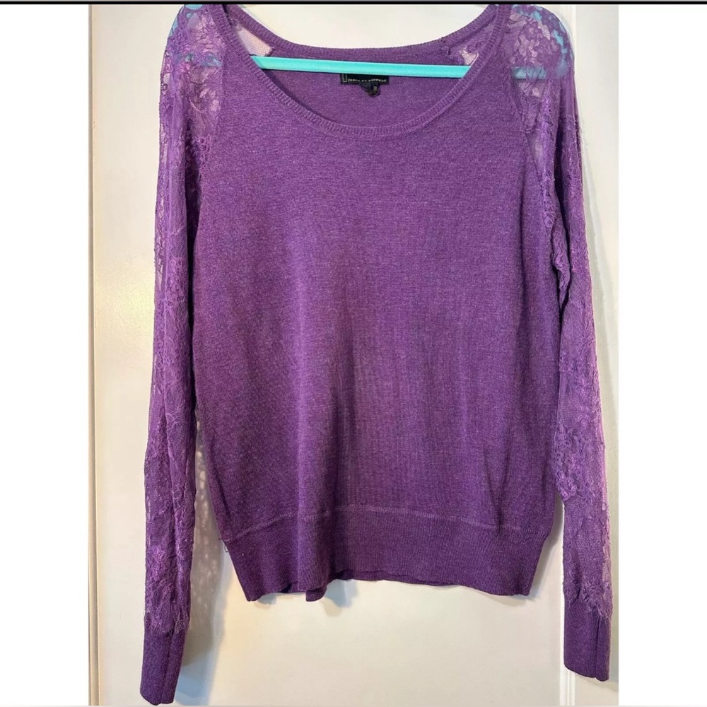 Jeans by Buffalo Lace Sleeve Knit Sweater
